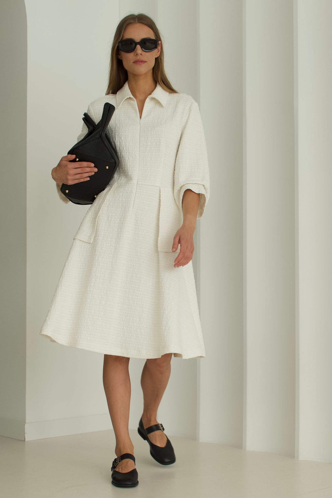 TWEED FABRIC DRESS | BAGOTA